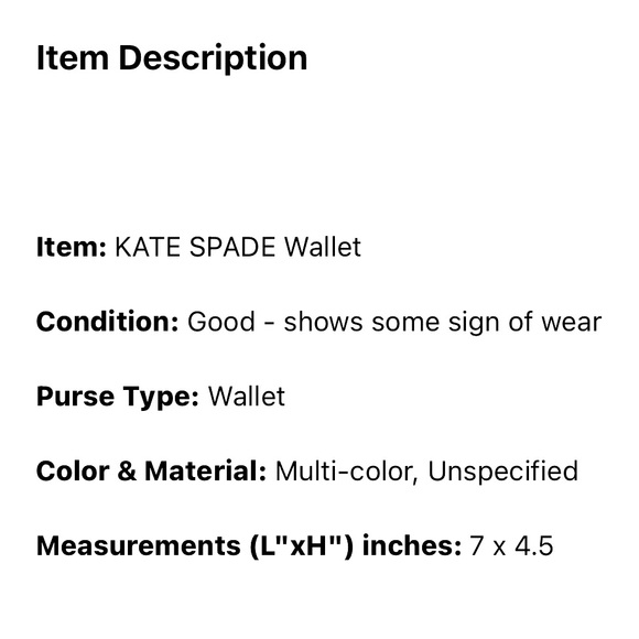 Kate Spade ♠️ color block wallet dusty pink & black 8”x4”seven’s leather - Picture 7 of 7